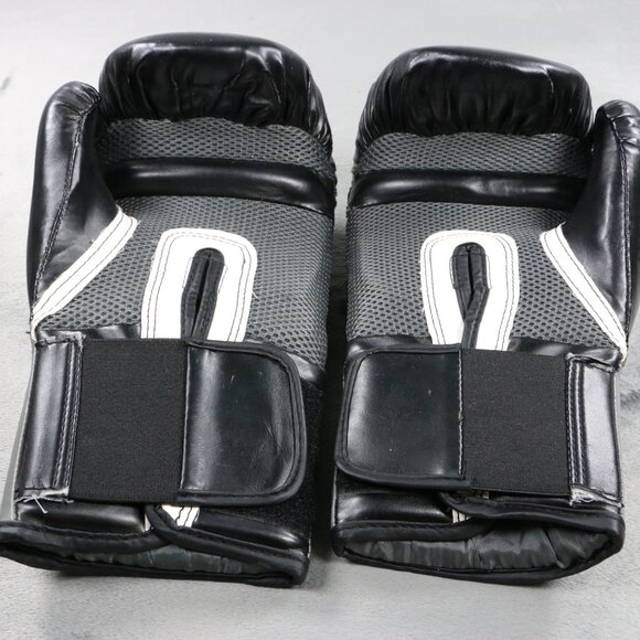 Everlast Advanced Pro Style Training Boxing Gloves 16oz + Hand Wraps Black/Grey - Picture 5 of 13